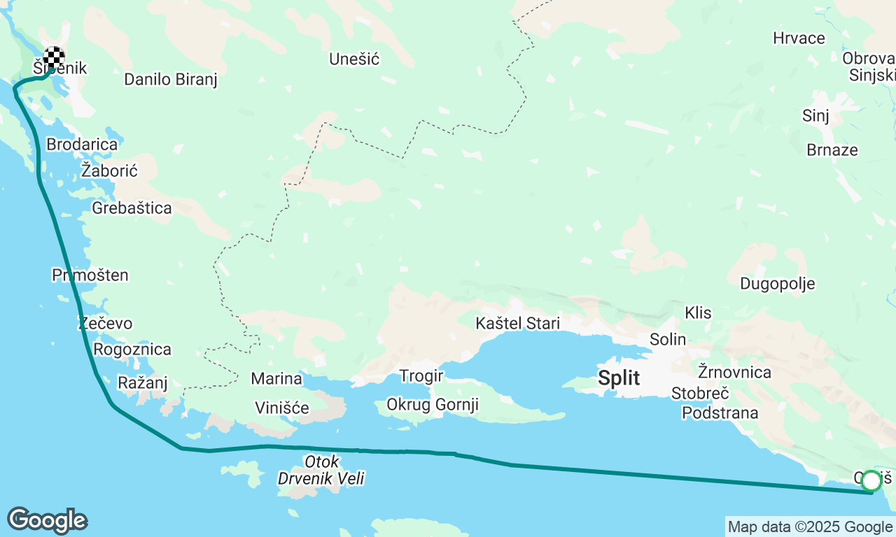 Omis - Šibenik 