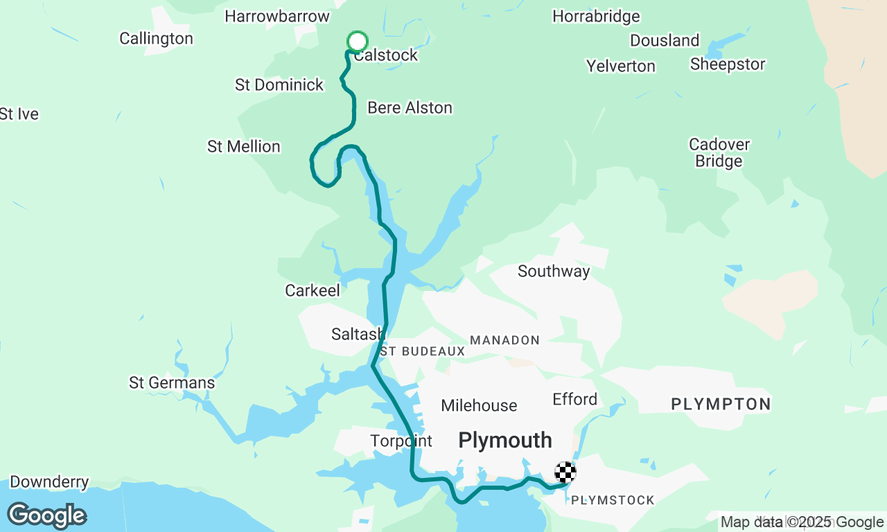 Launch day Calstock to Oreston