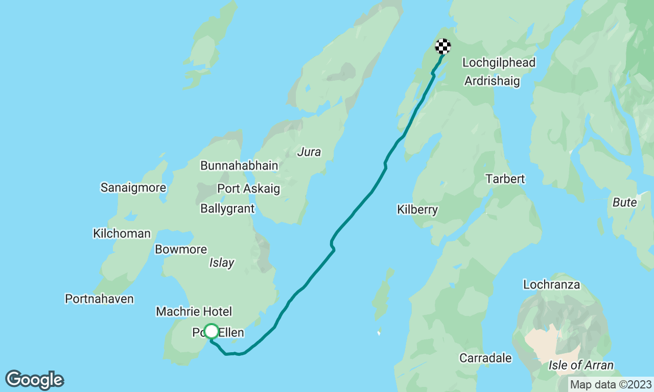 Week Two, day 5, Thursday
Port Ellen to Loch Scotnish