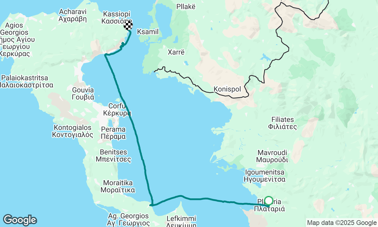 Scouting Day 4: Plataria to Petritis stop and drive by Nissaki Agnis and Kalami Ag. Stefanos for the night 