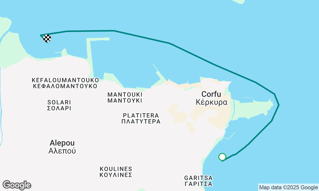 Corfu to Potamos (Thunderstorm prep)