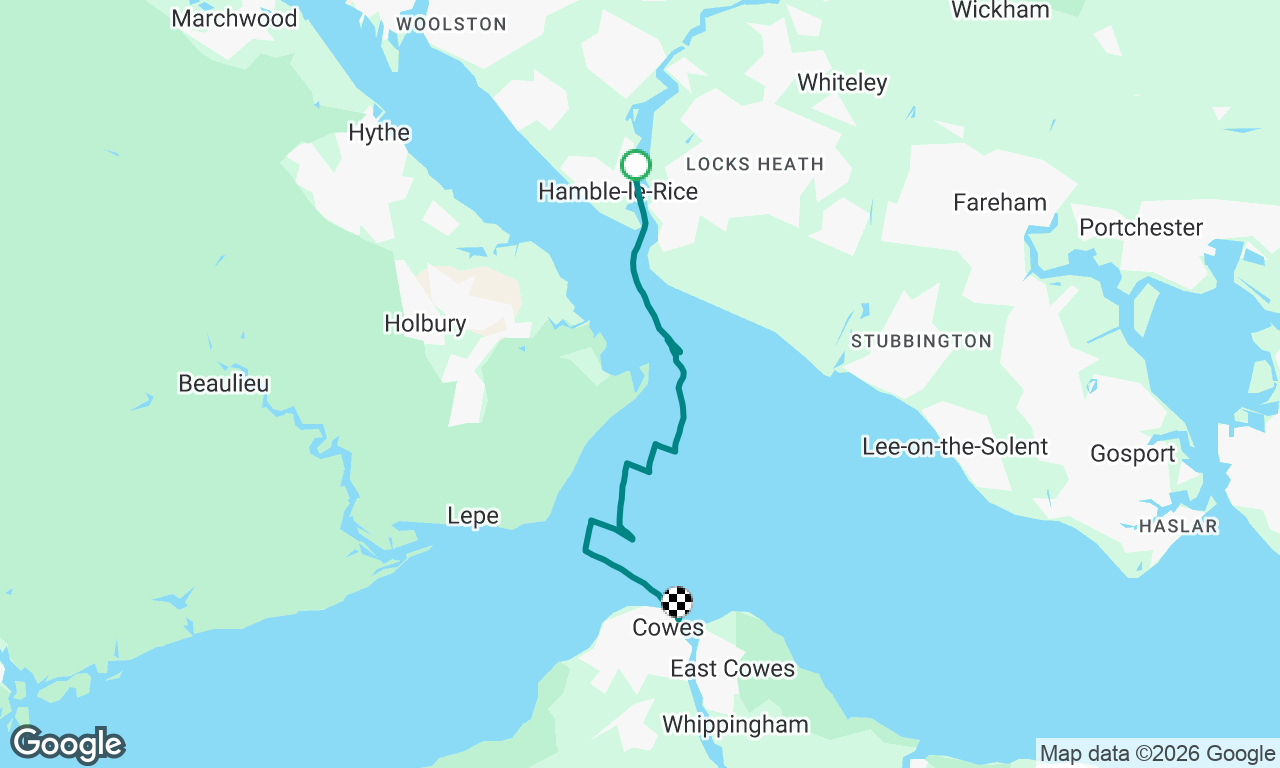 hamble to cowes 
