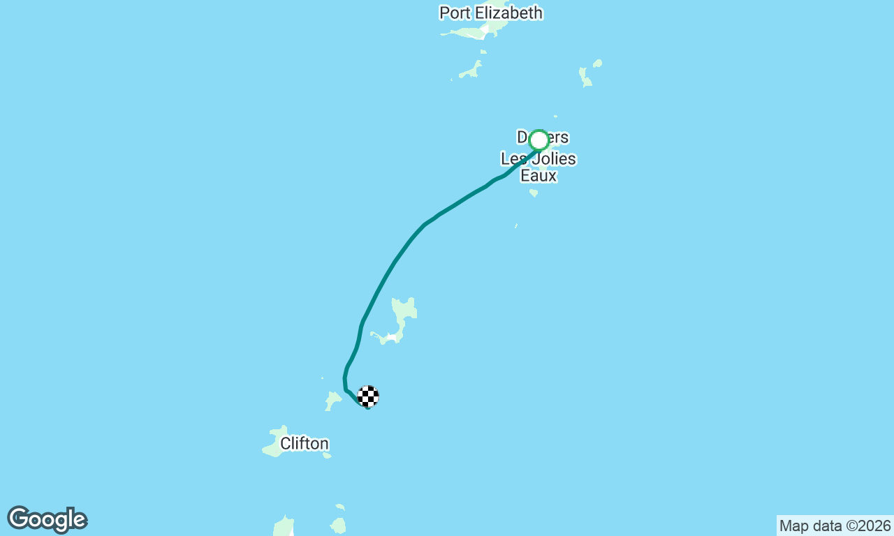 Mustique to Tabago cay