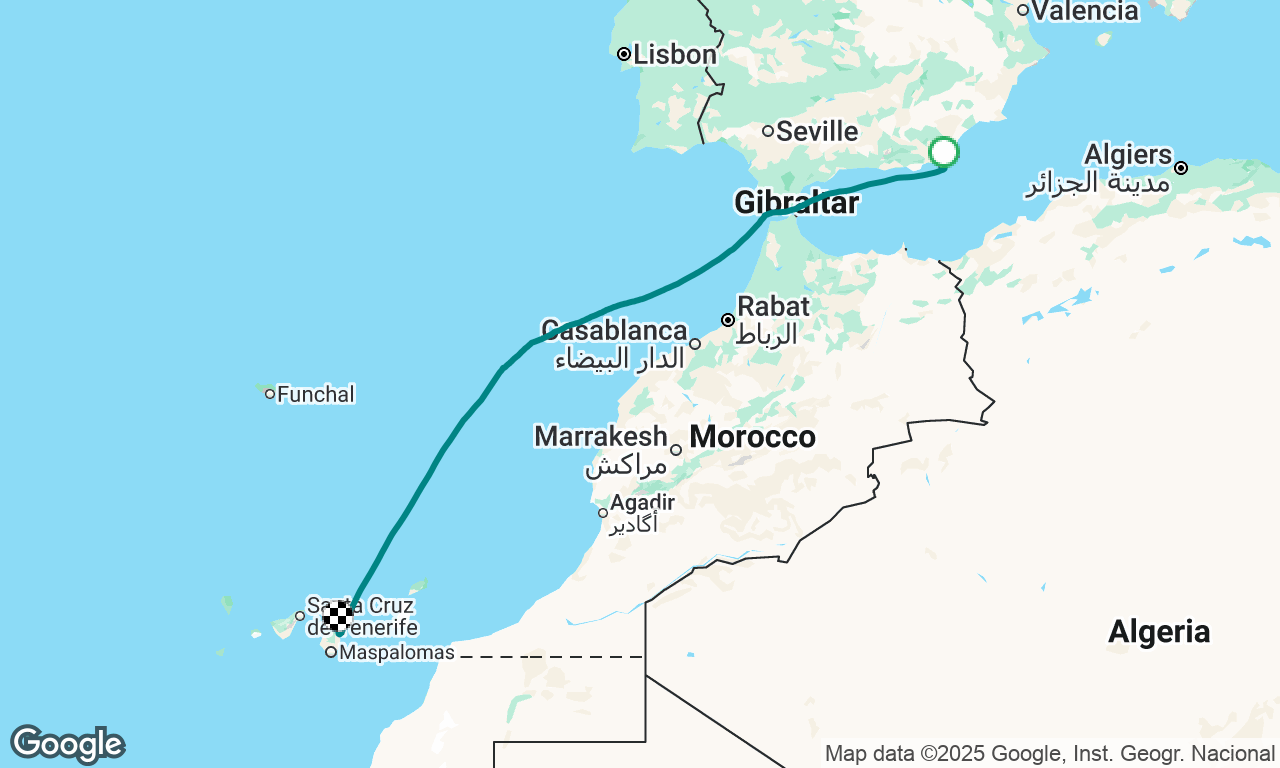 Voyage map