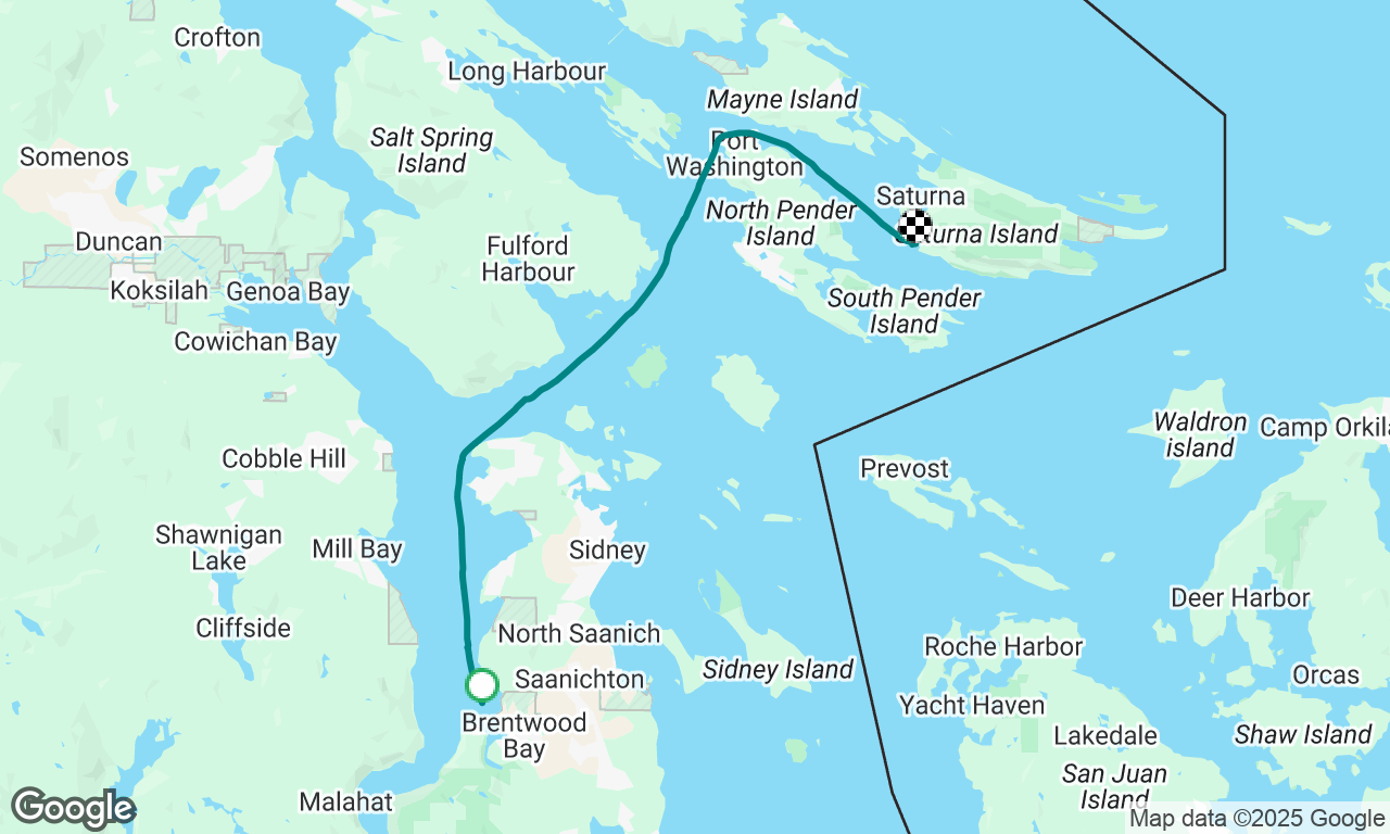 Brentwood Bay to Saturna Island 