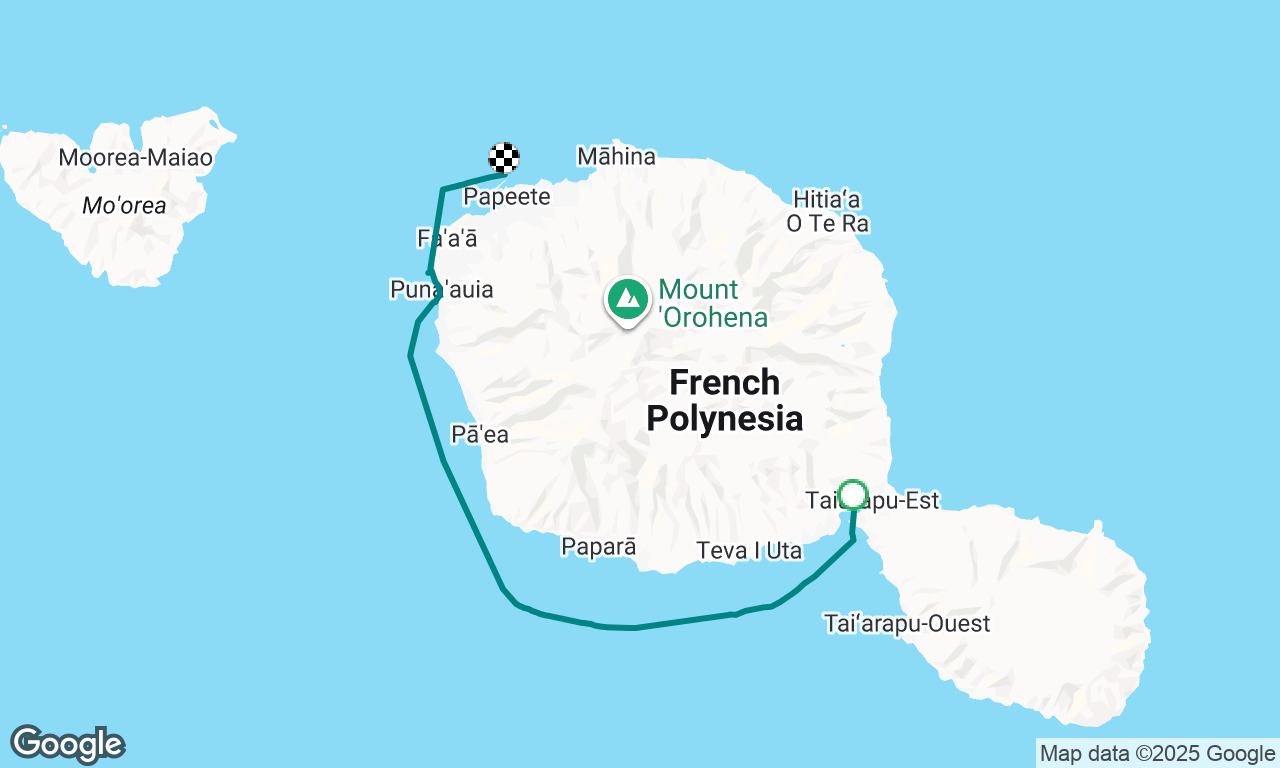 Taravao> Papeete