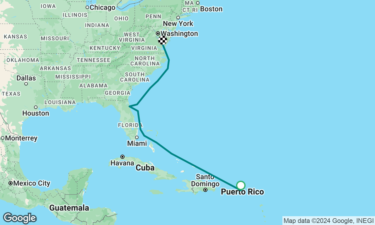 BVI to Chesapeake Bay