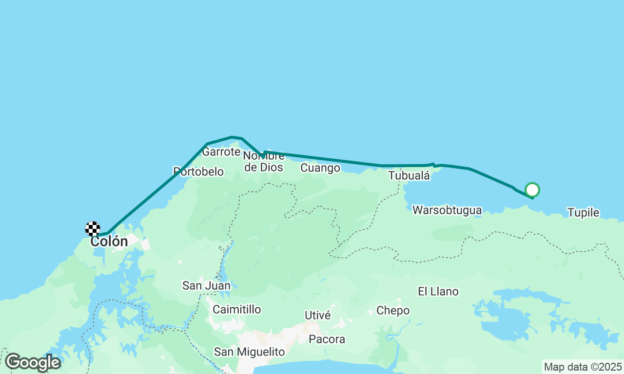 San Blas to Colon