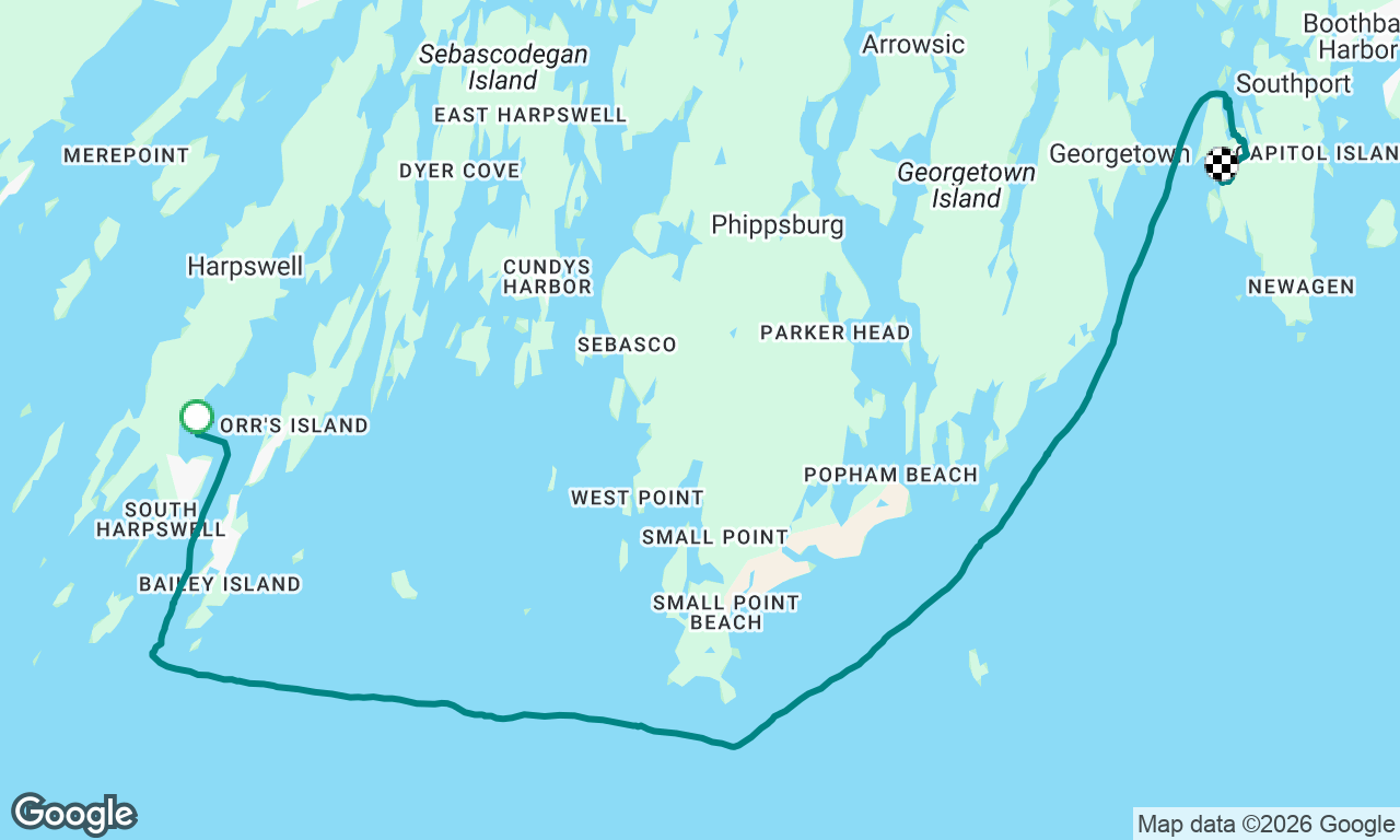 Harpswell to Southport