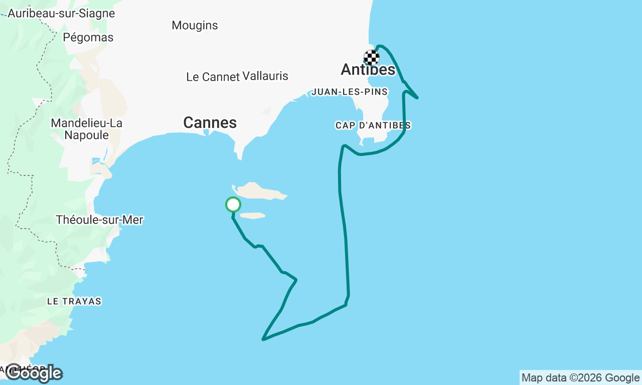 Ile Saint Honorat to Antibes