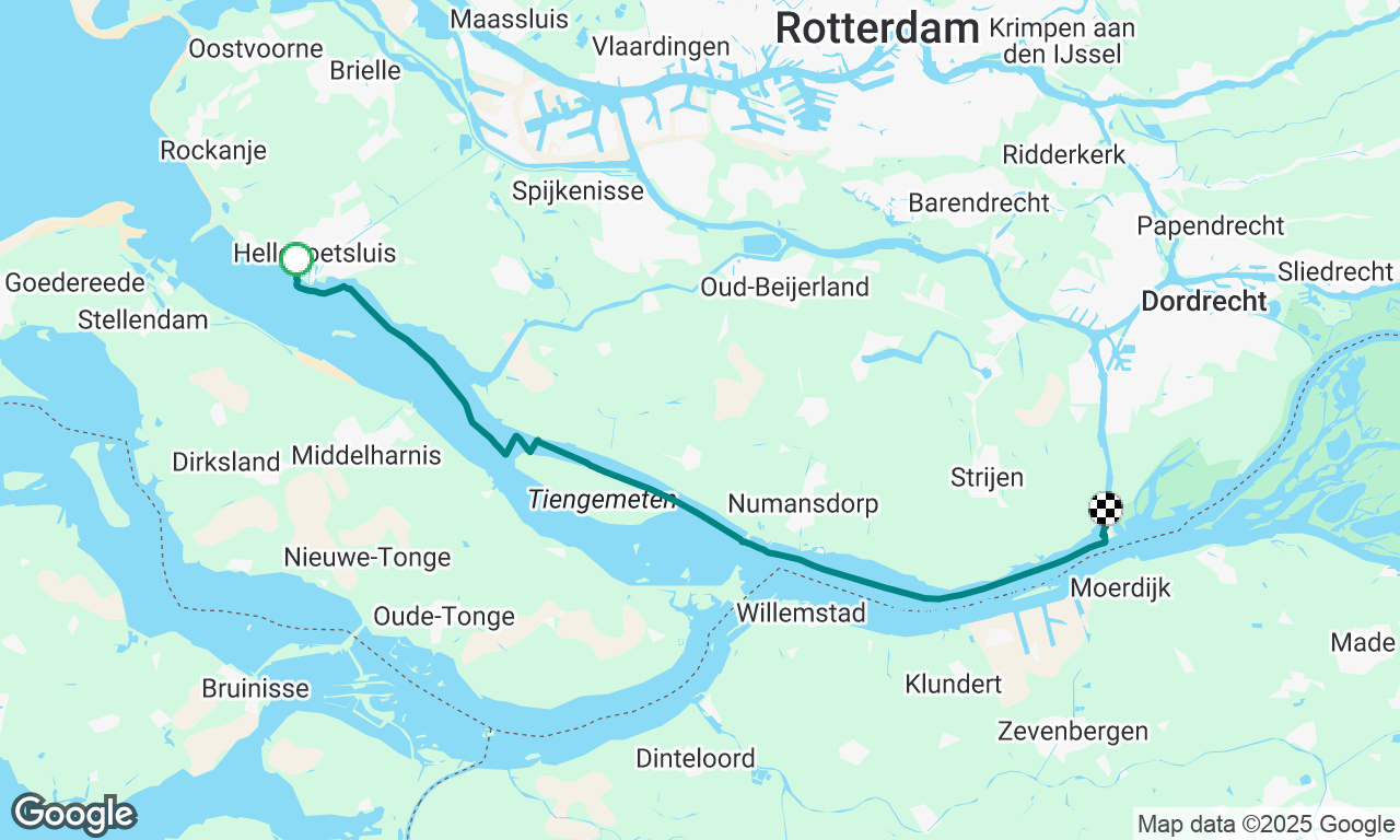 Hellevoetsluis naar Willemsdorp