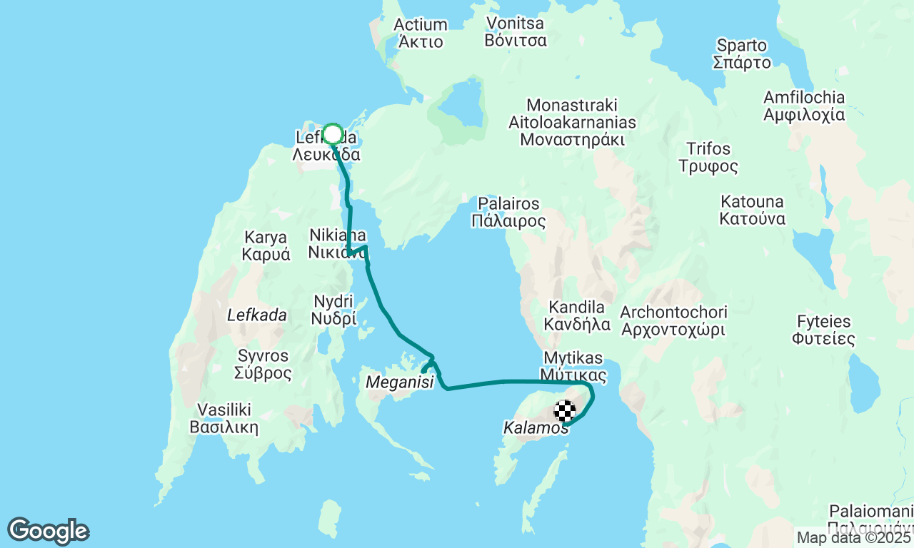 Lefkas to Kalamos