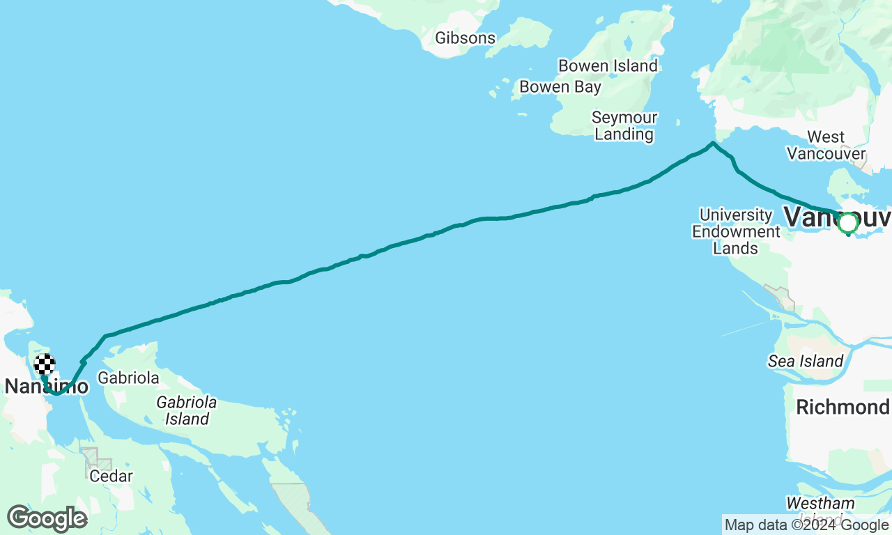 Sailing ICC from False Creek to Nanaimo