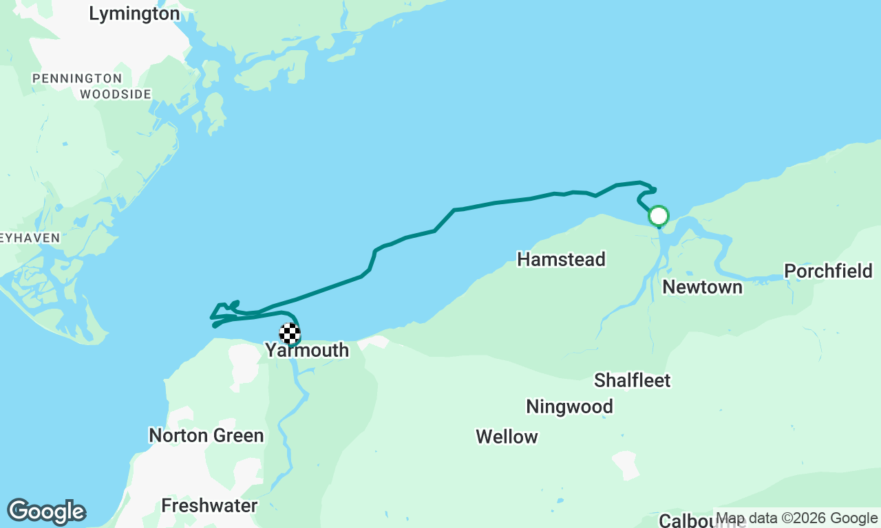Newtown to Yarmouth not via Totland…