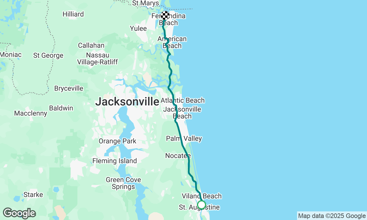 Augustine to Fernandina Beach