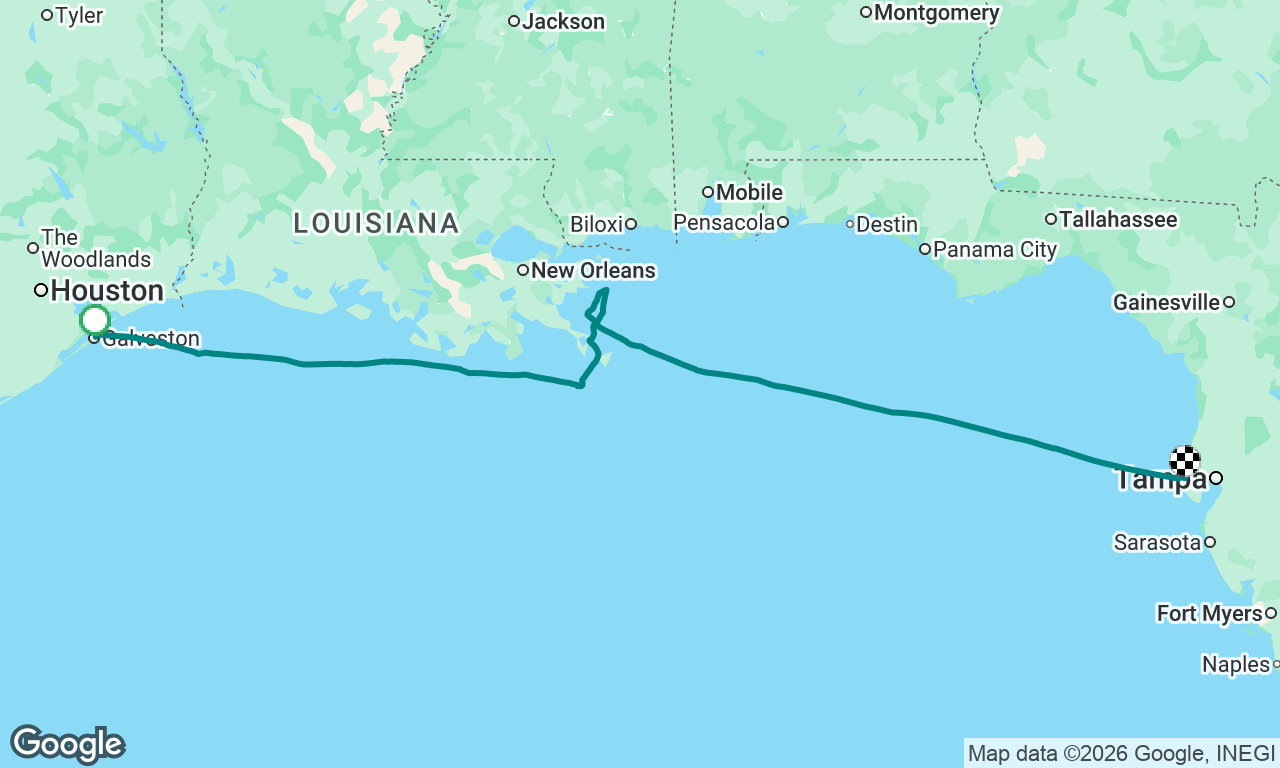 Galveston TX-Clearwater FL