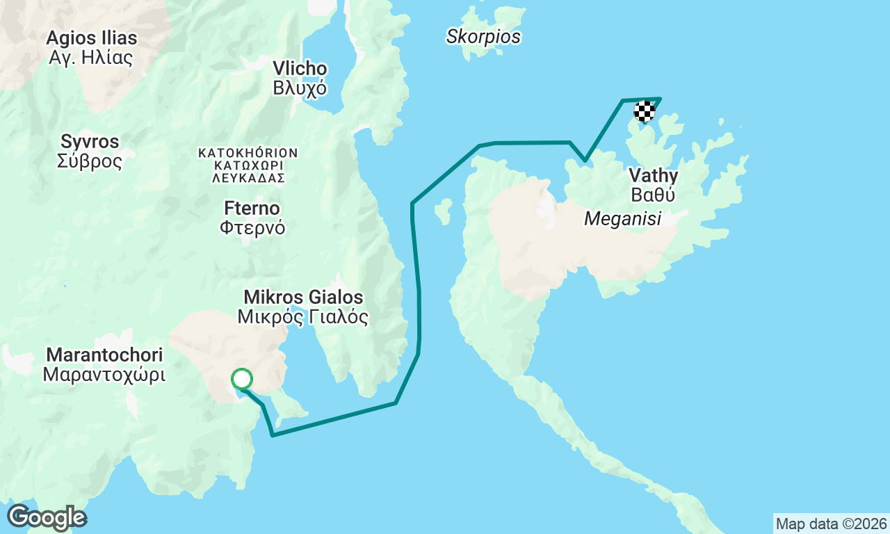 Syvota to Meganisi