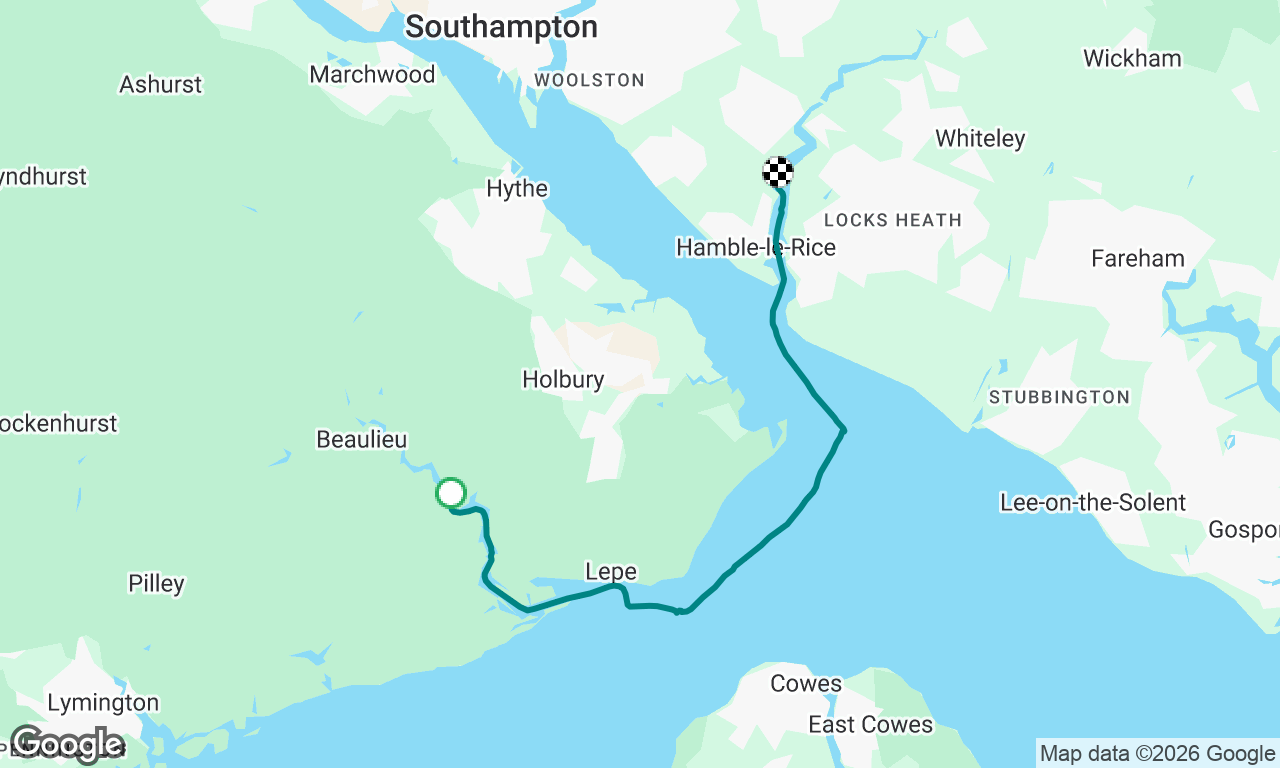 Bucklers Hard to Hamble