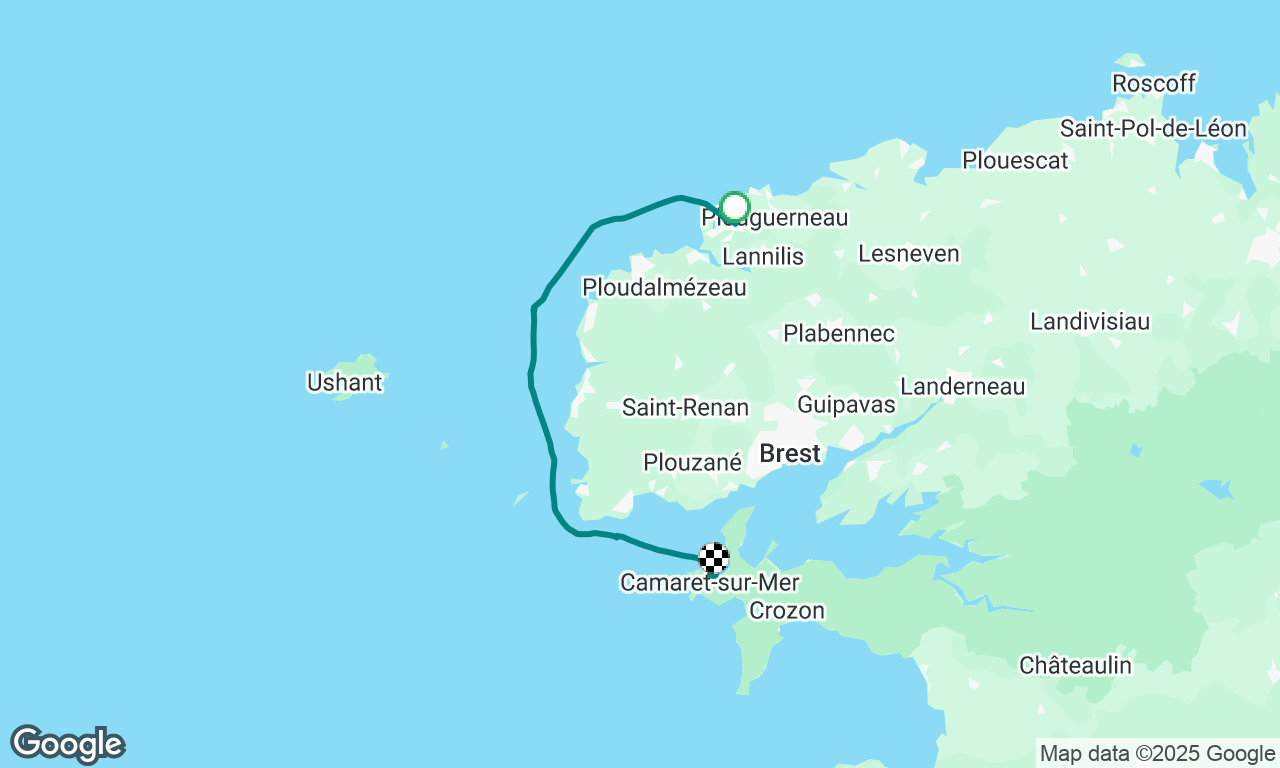 Through the Chenal du Four to Cameret 