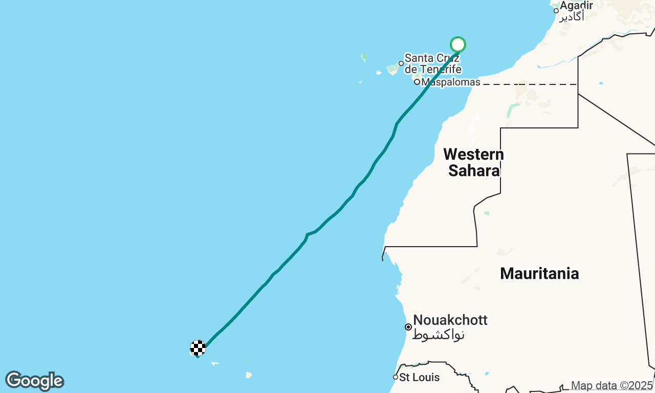 Delivery Valencia, Espanha - Saint Martin, Antilles ( P3 - Lanzarote, Canarias - Mindelo, Cabo Verde)