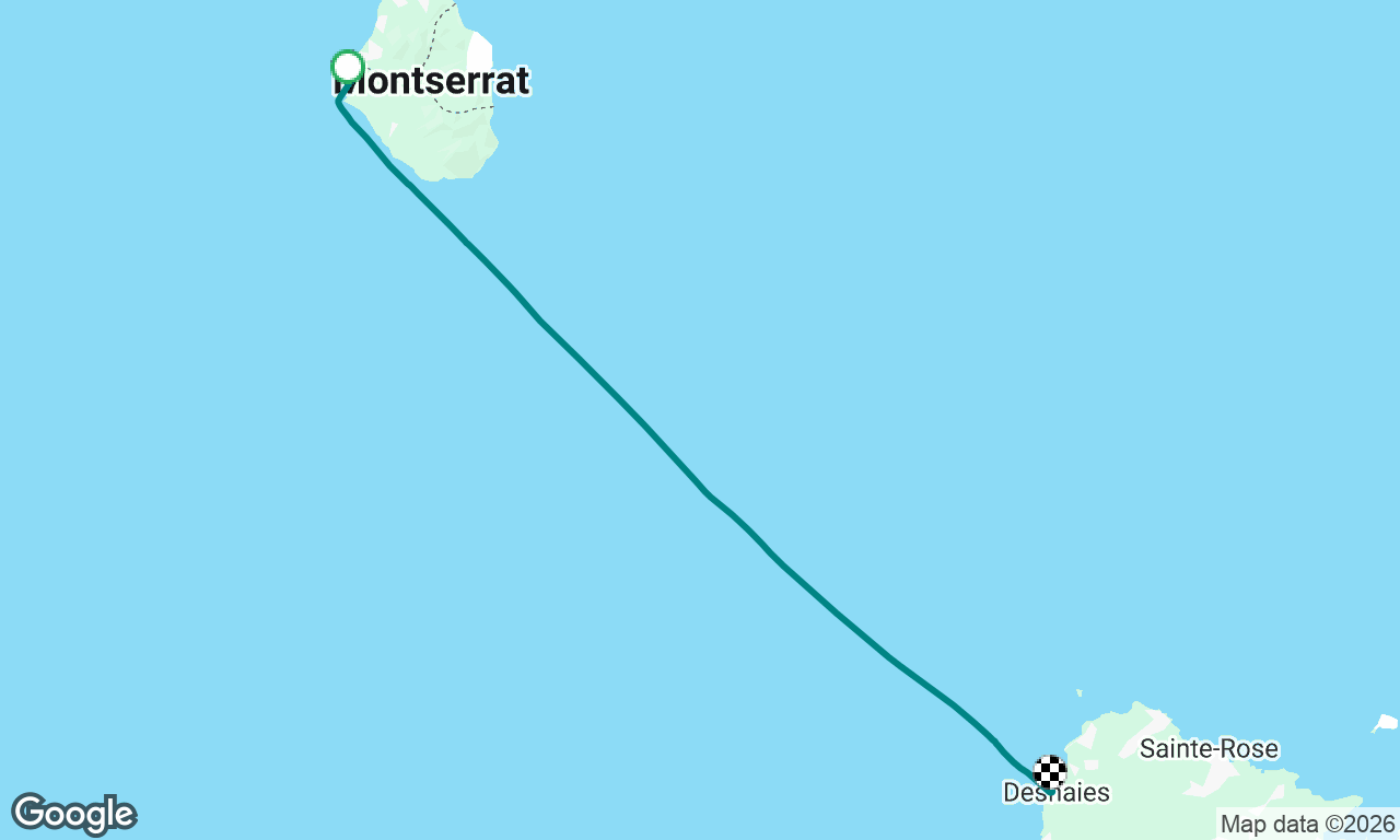 Montserrat to Guadeloupe