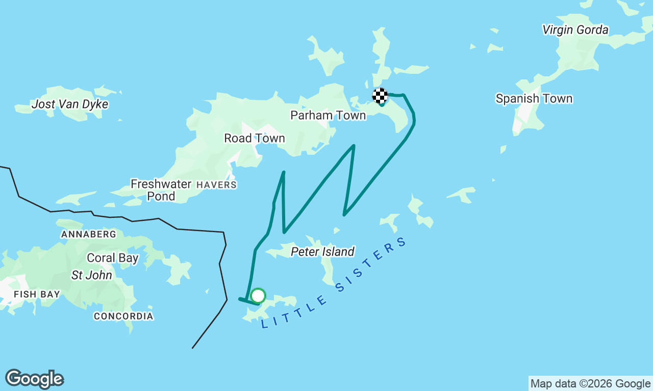 Upwind to Trellis Bay