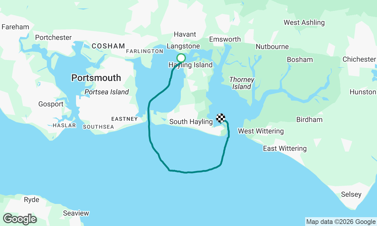 Motor round from Langstone SC to Sparkes
