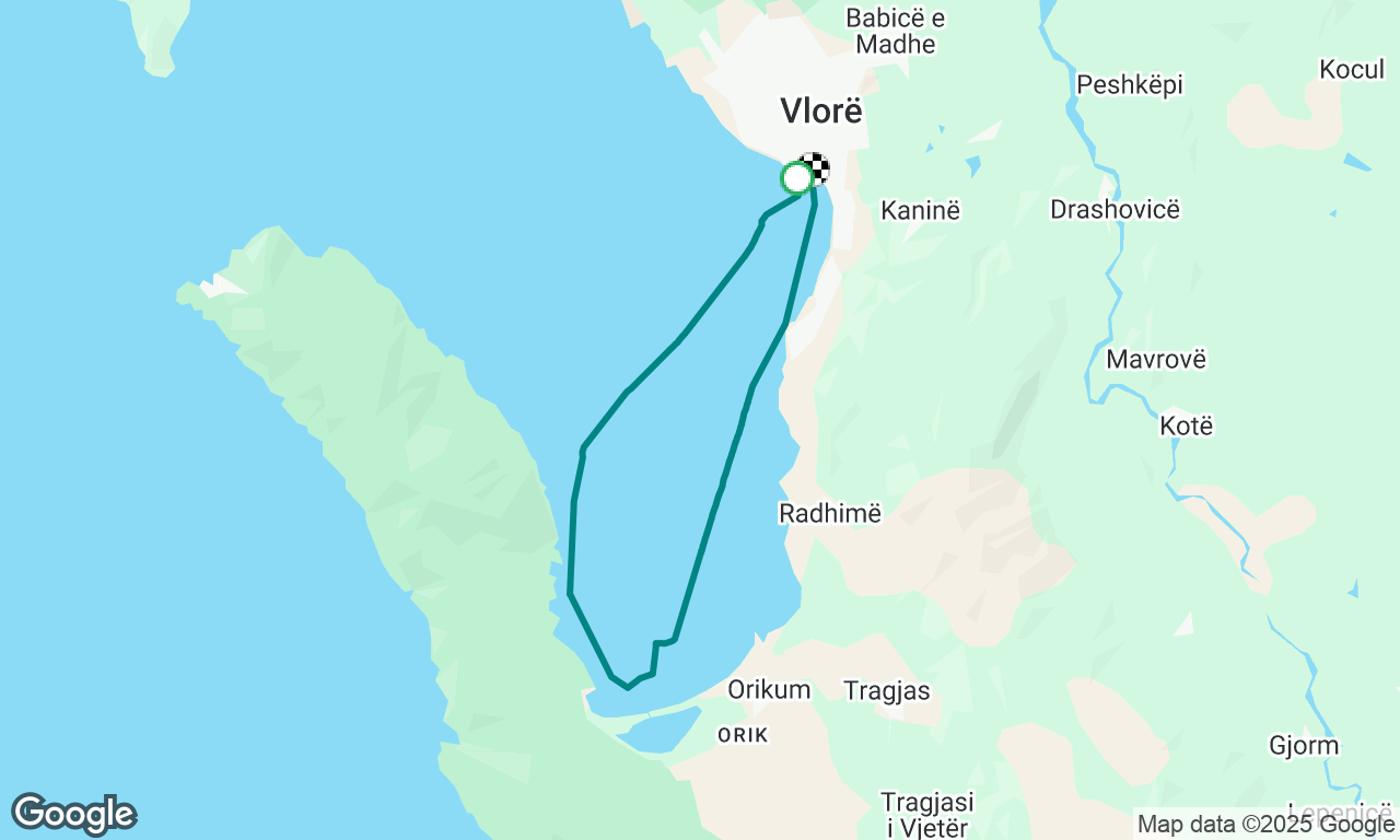 Vlores via Fishfarms & back to Vlores
