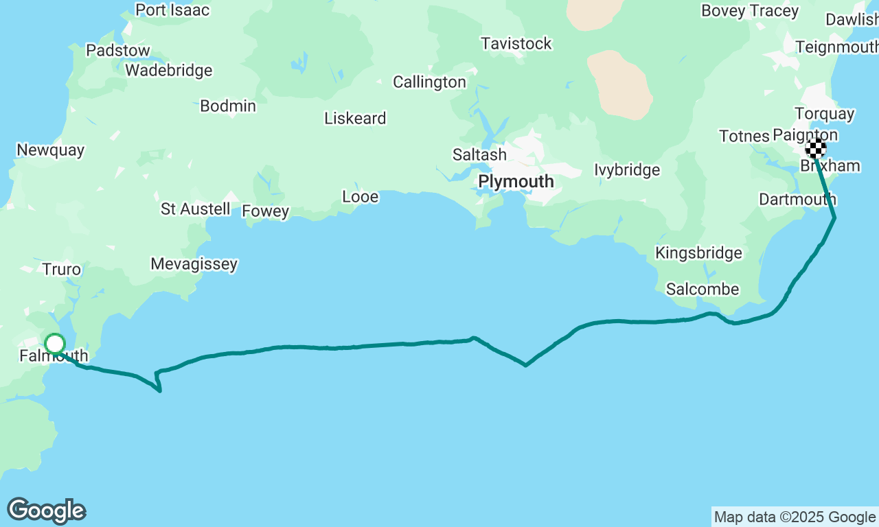 Exhilarating journey from Falmouth to Elberry Covr