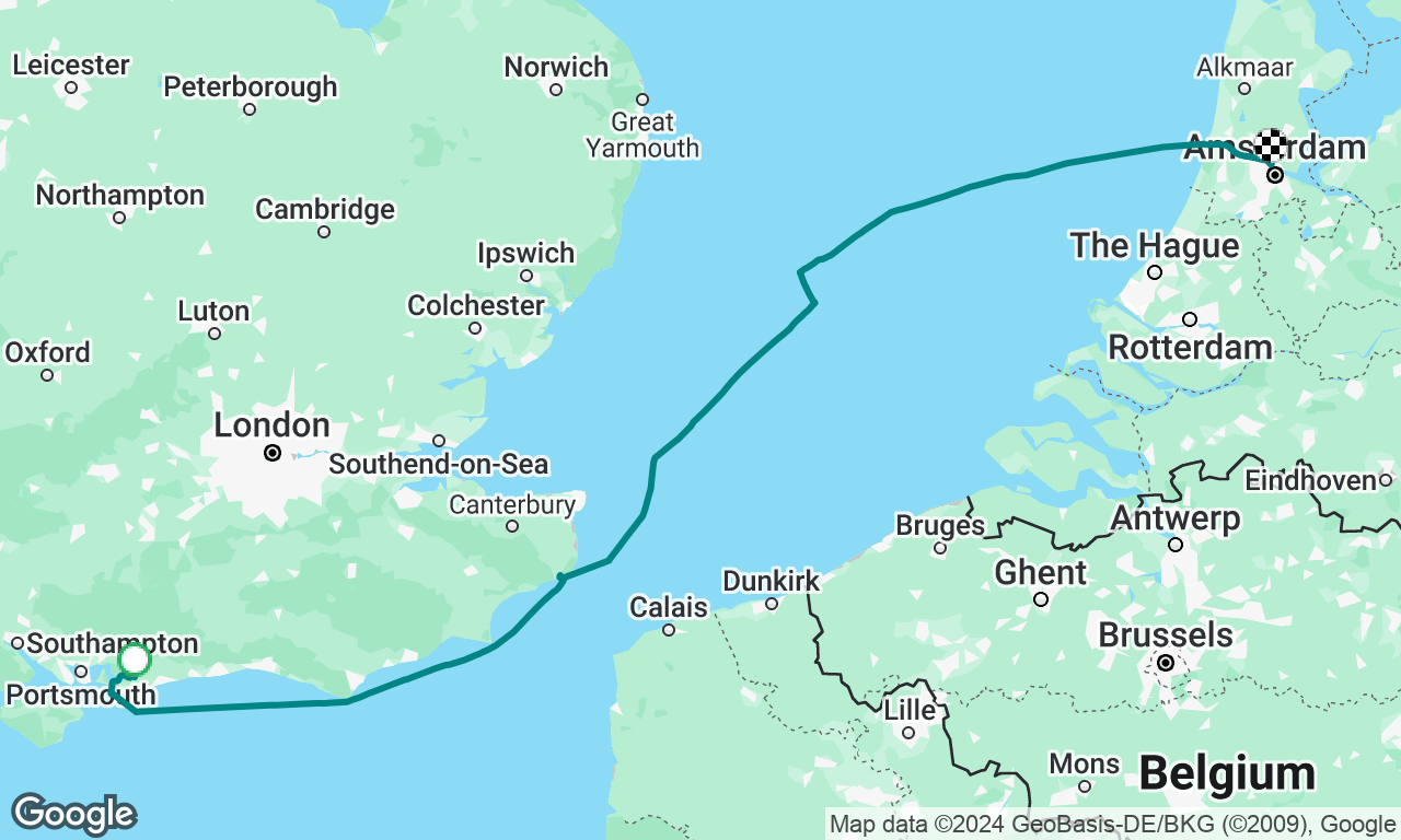 Chichester to Amsterdam