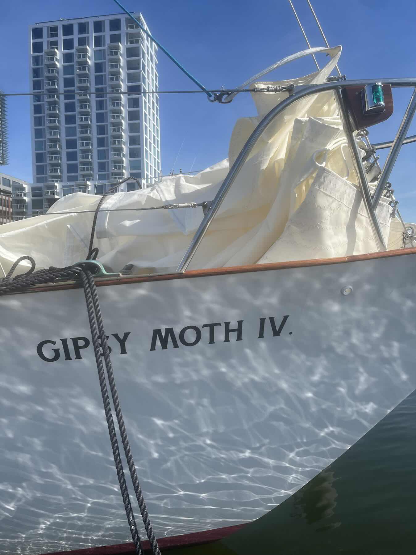 Sailing Gipsy Moth IV … well, up until a broken lifting bridge_5BF8D55D-9D33-47BB-8C48-6D5E1F5F0EF5