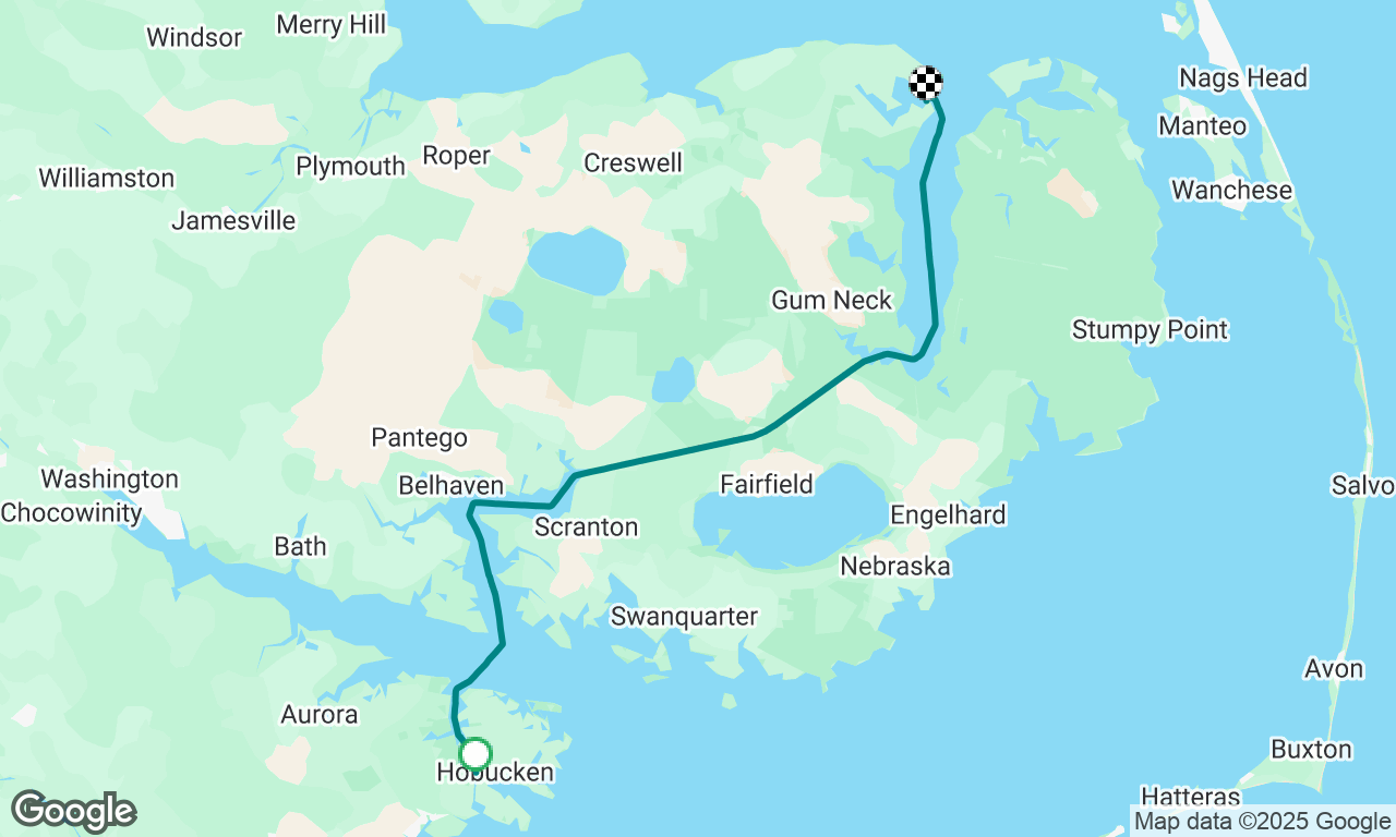 RE Mayo Seafood to Sandy Pt Anchorage, Alligator River