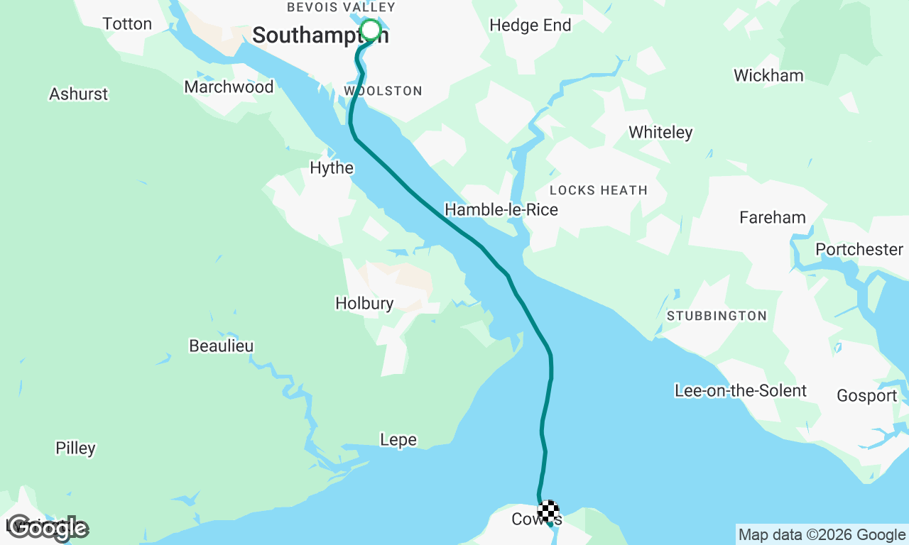 Shamrock Quay to Cowes