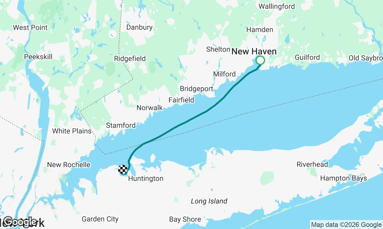 New Haven to Oyster Bay