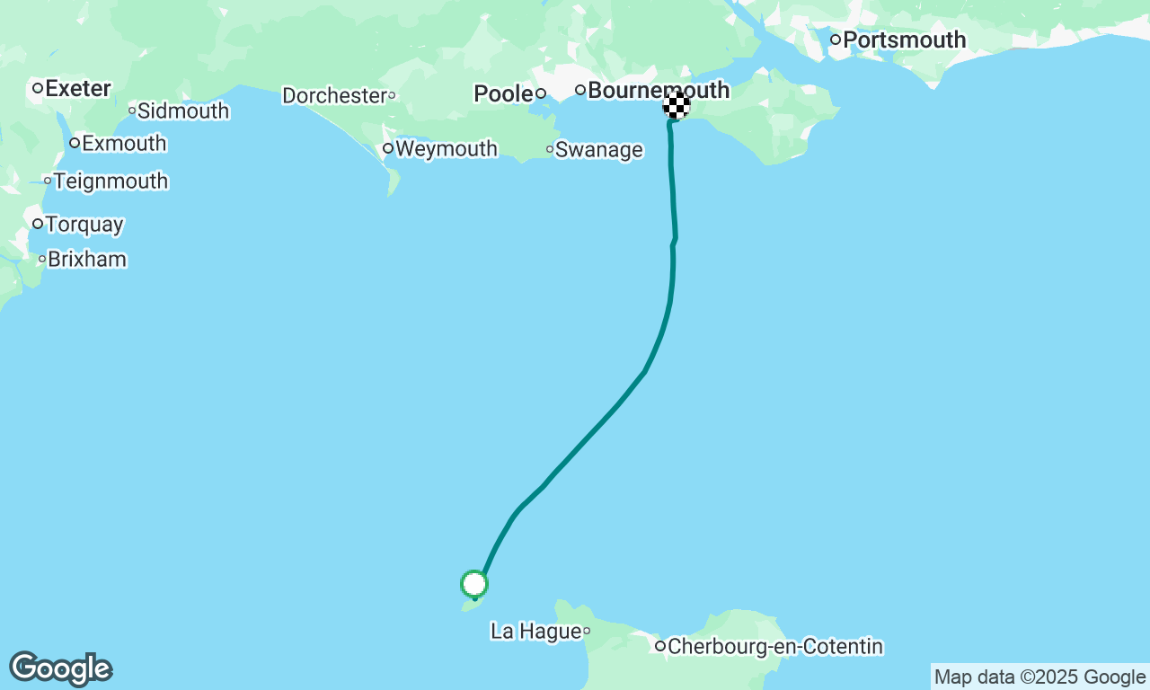 Alderney to Alum Bay, IoW