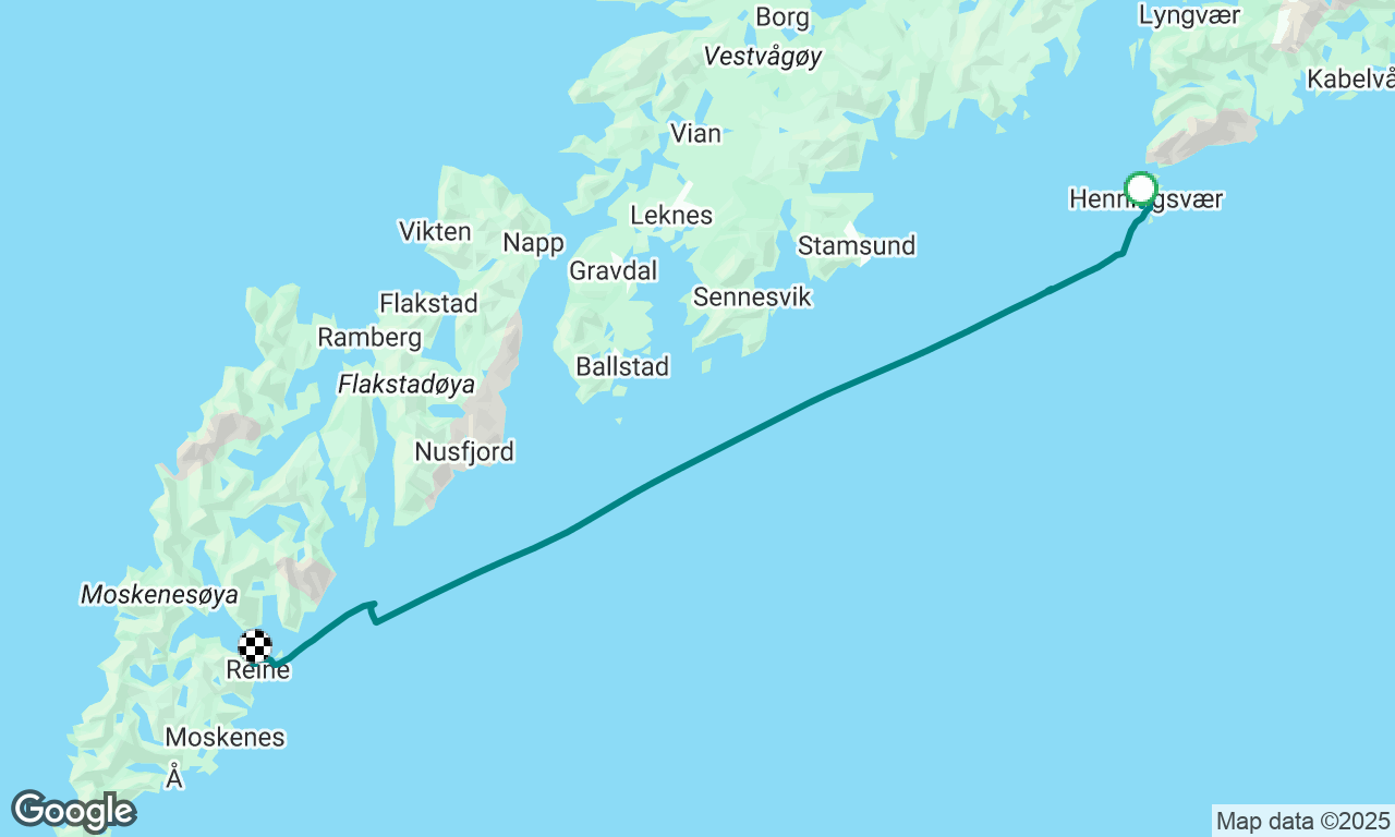 Henningsvaer to Reine