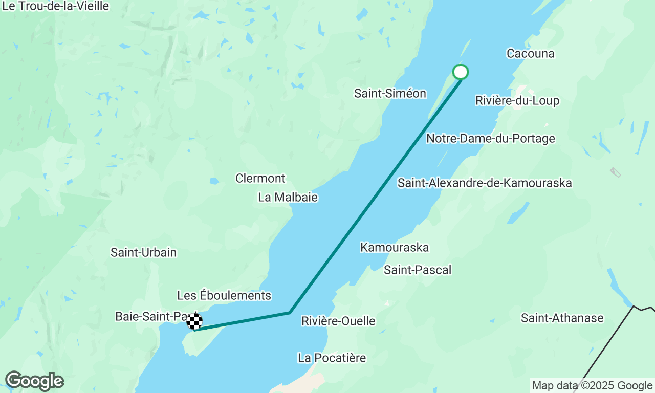 Fleuve - Île du pot à l’eau de vie jusqu’à l’Isle aux coudres