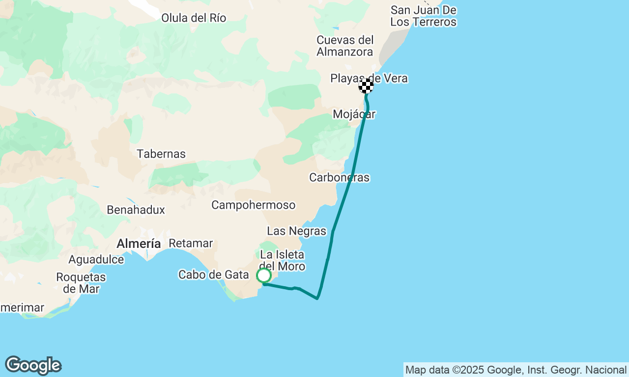 San Jose to Garrucha 