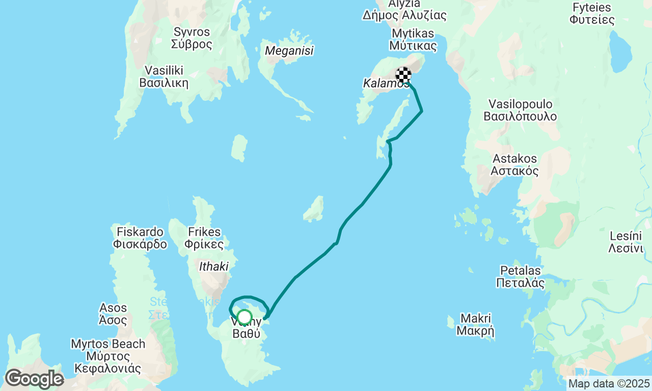 Atkinson Sailing Week Day 3: Vathi to Filiatro beach Lunch Stop in Kastos cove and sail over to Kalamos
