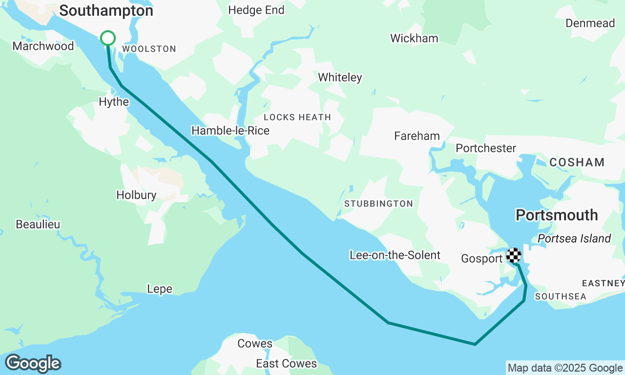 Journey home from Southampton Boat Show