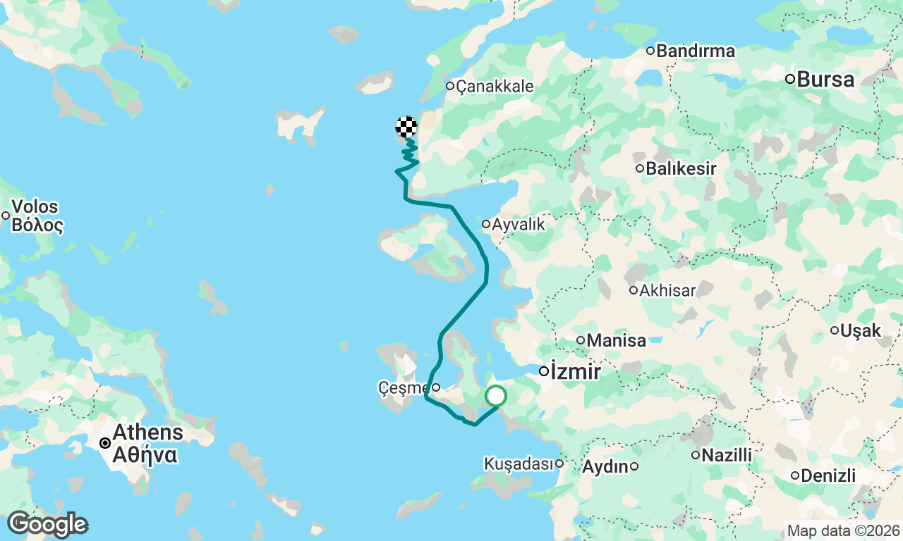 Voyage map