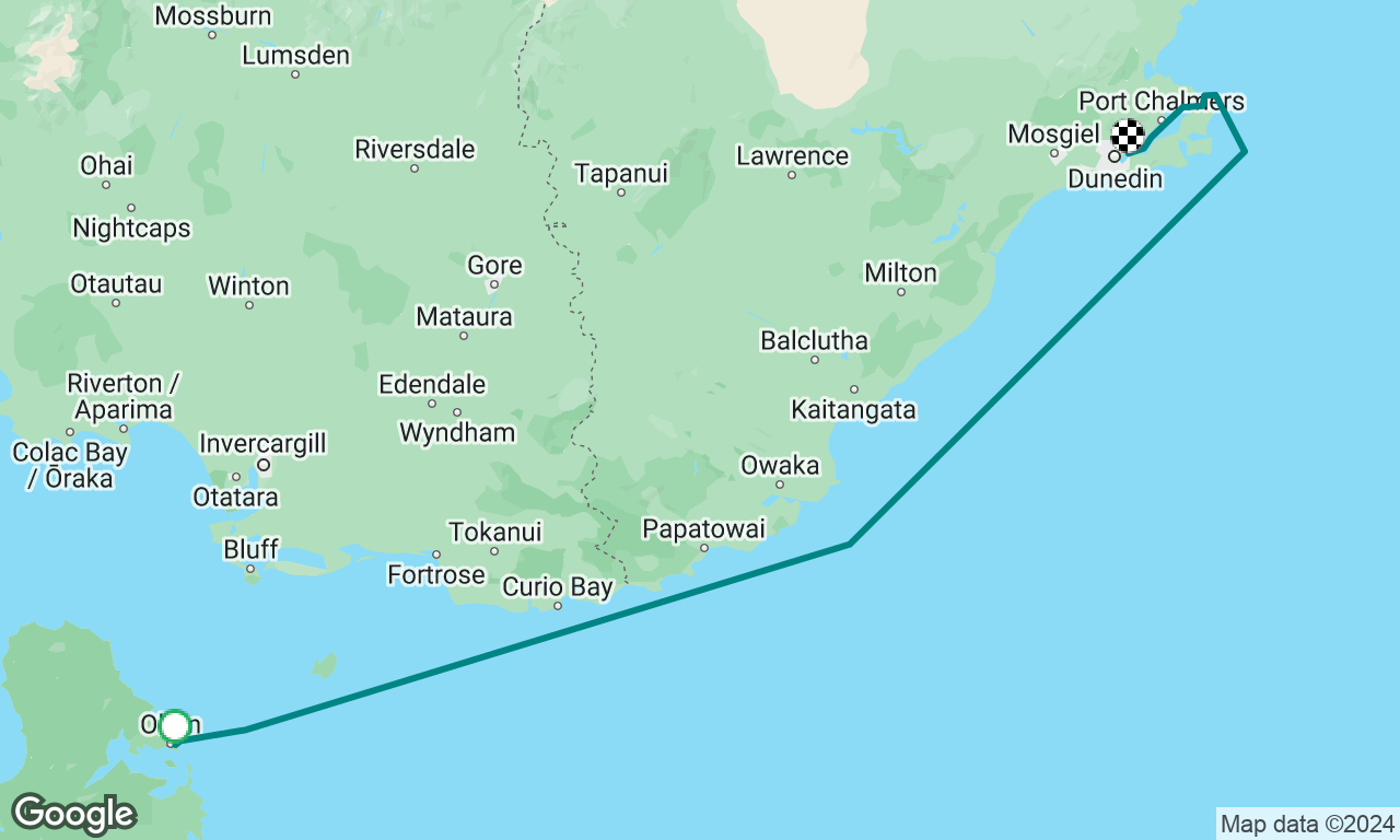 Stewart Island to Dunedin 