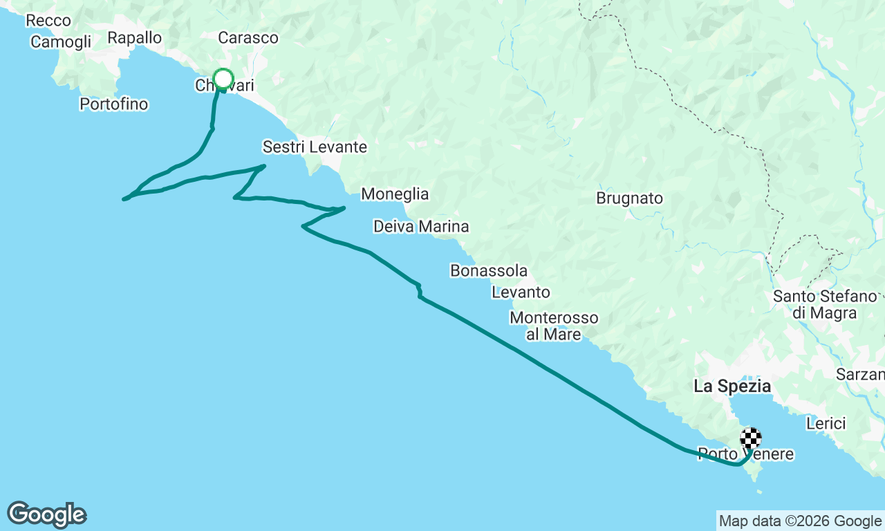 Chiavari to Portovenere