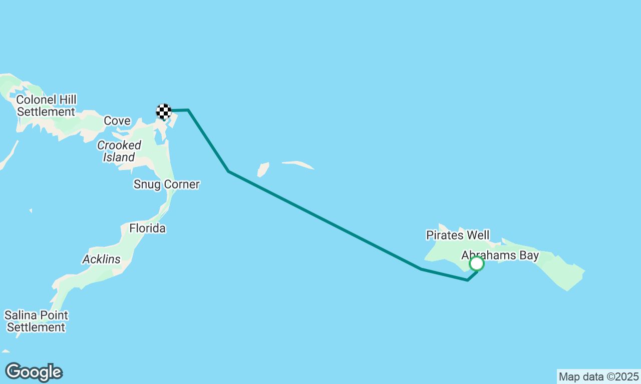 Mayaguana to Acklins Island Attwood Bay.