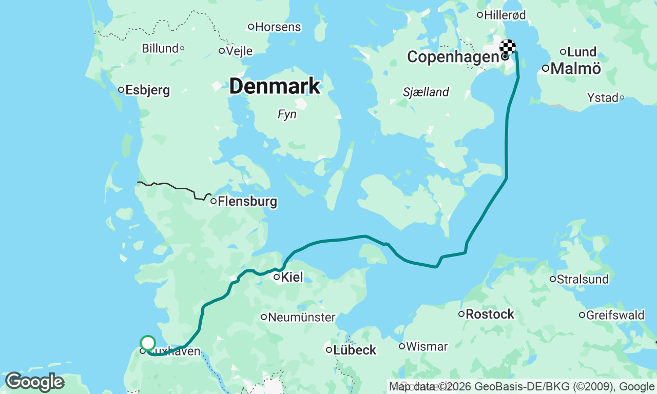 Cuxhaven to Copenhagen