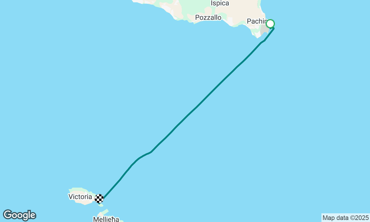 Capo Passero to Comino (Malta)