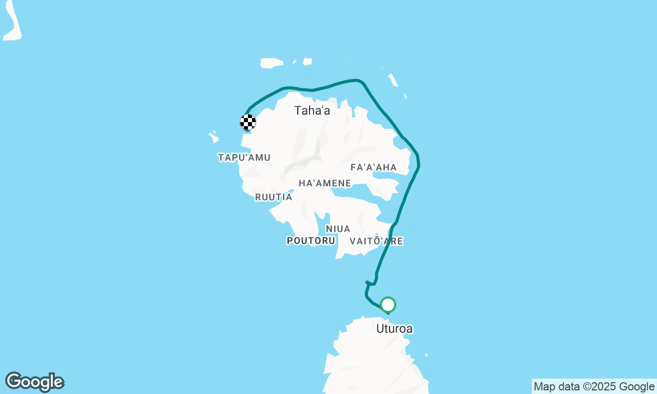 Tour de Taha’a par le nord. Gr C