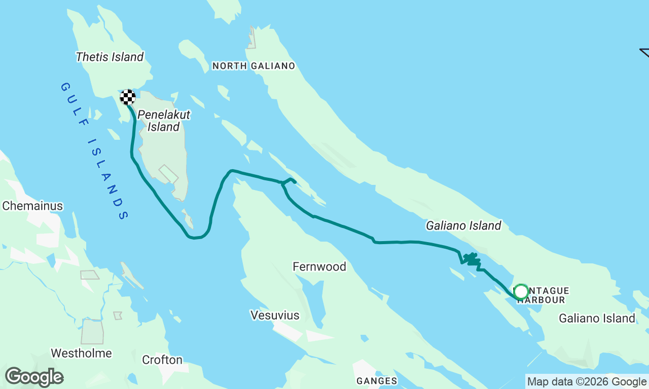 Montague Harbour, Princess cove to Telegraph Harbour 