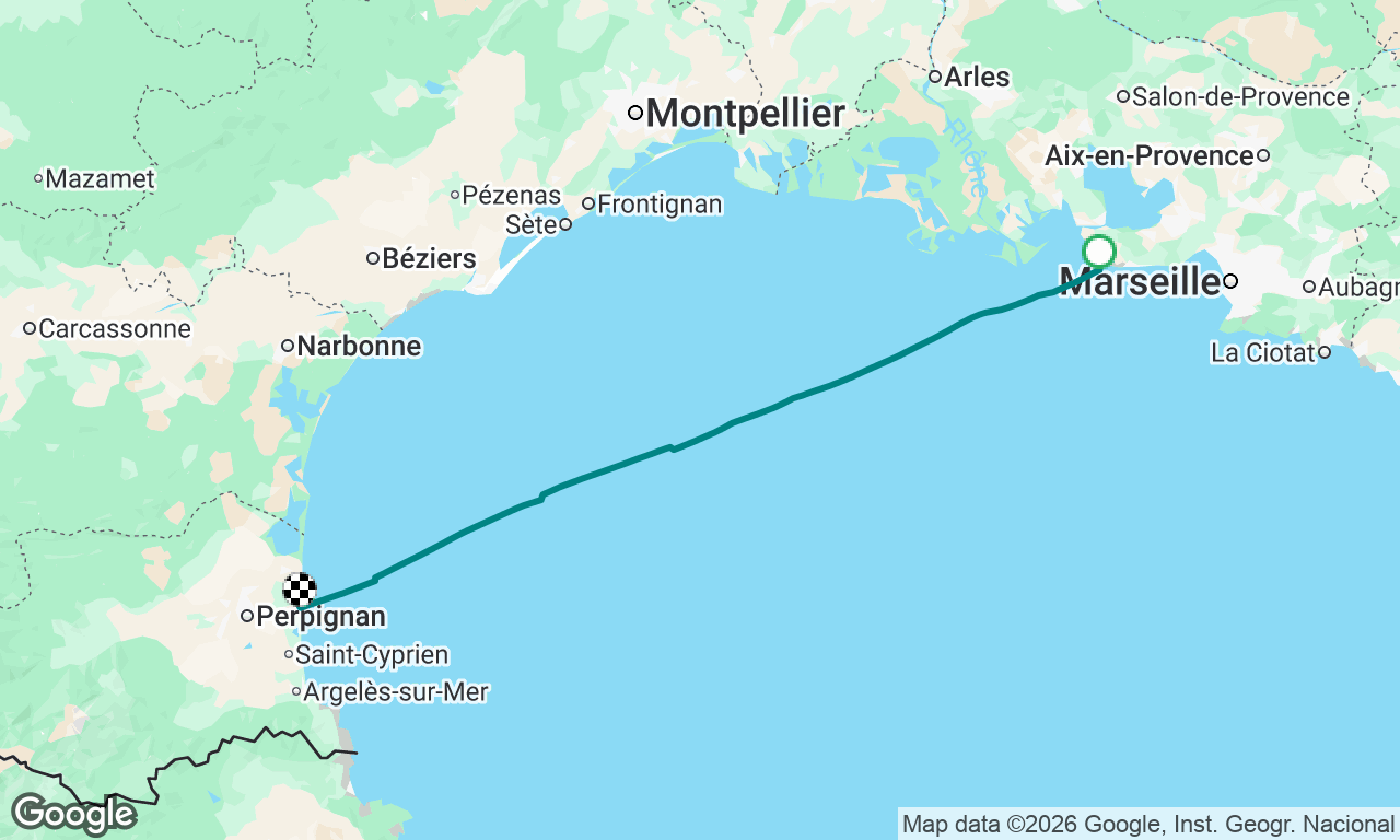 marseille to canet en rousillon