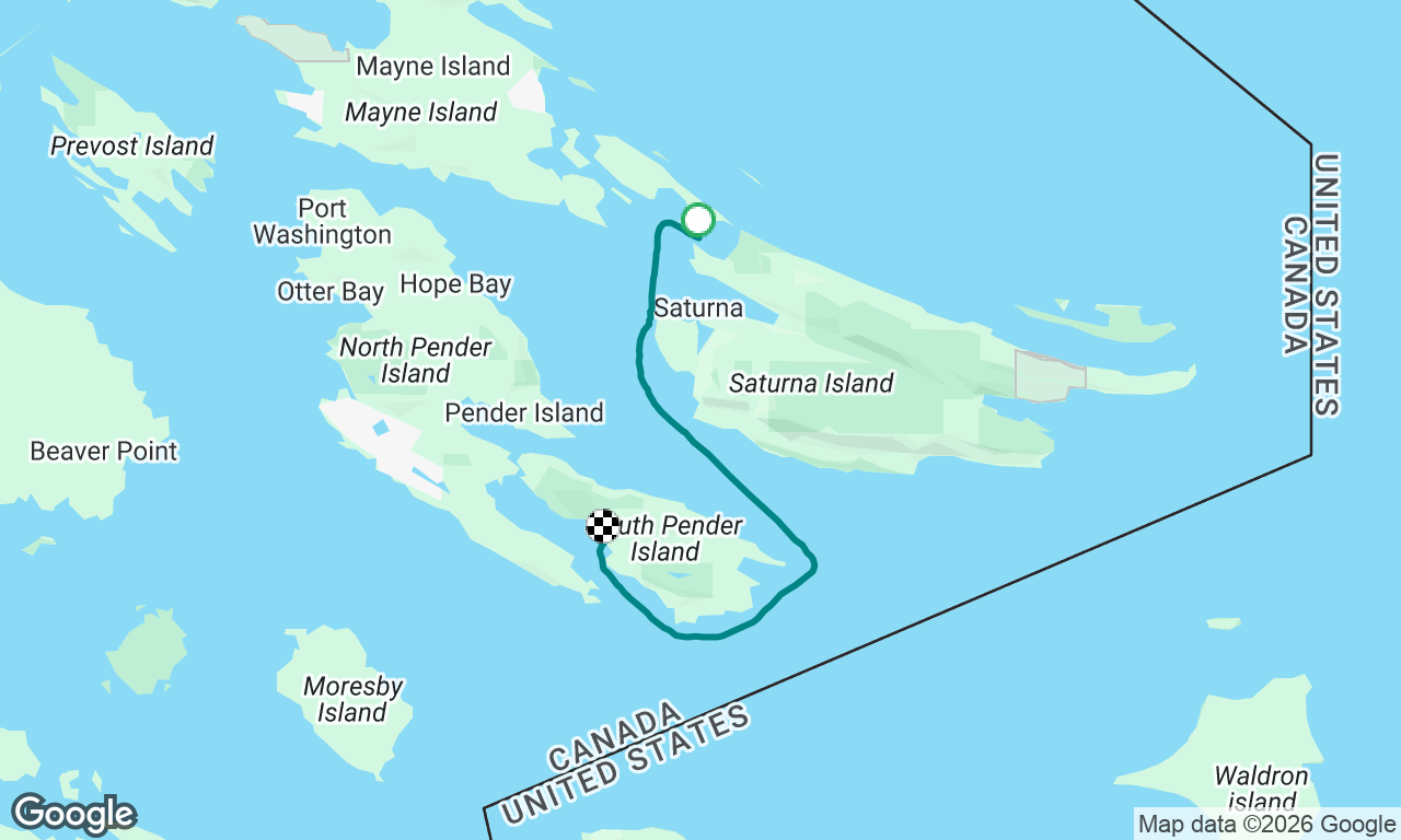 Saturna to Pender. 